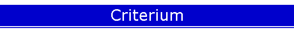 Criterium