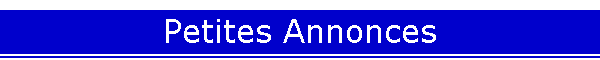 Petites Annonces